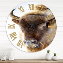 Designart 1 in Quartz Farmhouse Wall Clock
