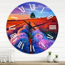 Designart 1 in Quartz Farmhouse Wall Clock