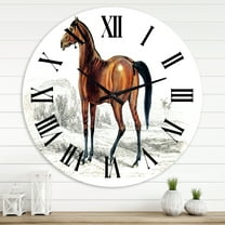 Designart 1 in Quartz Farmhouse Wall Clock