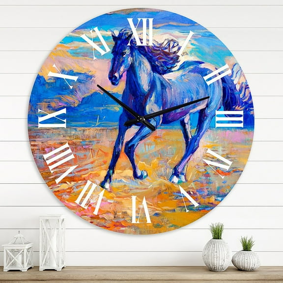 Designart 1 in Quartz Farmhouse Wall Clock