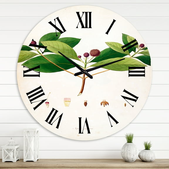 Designart 1 in Quartz Farmhouse Wall Clock