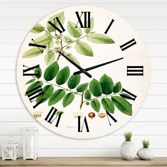 Designart 1 in Quartz Farmhouse Wall Clock