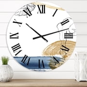 Designart 1 in Quartz Farmhouse Wall Clock