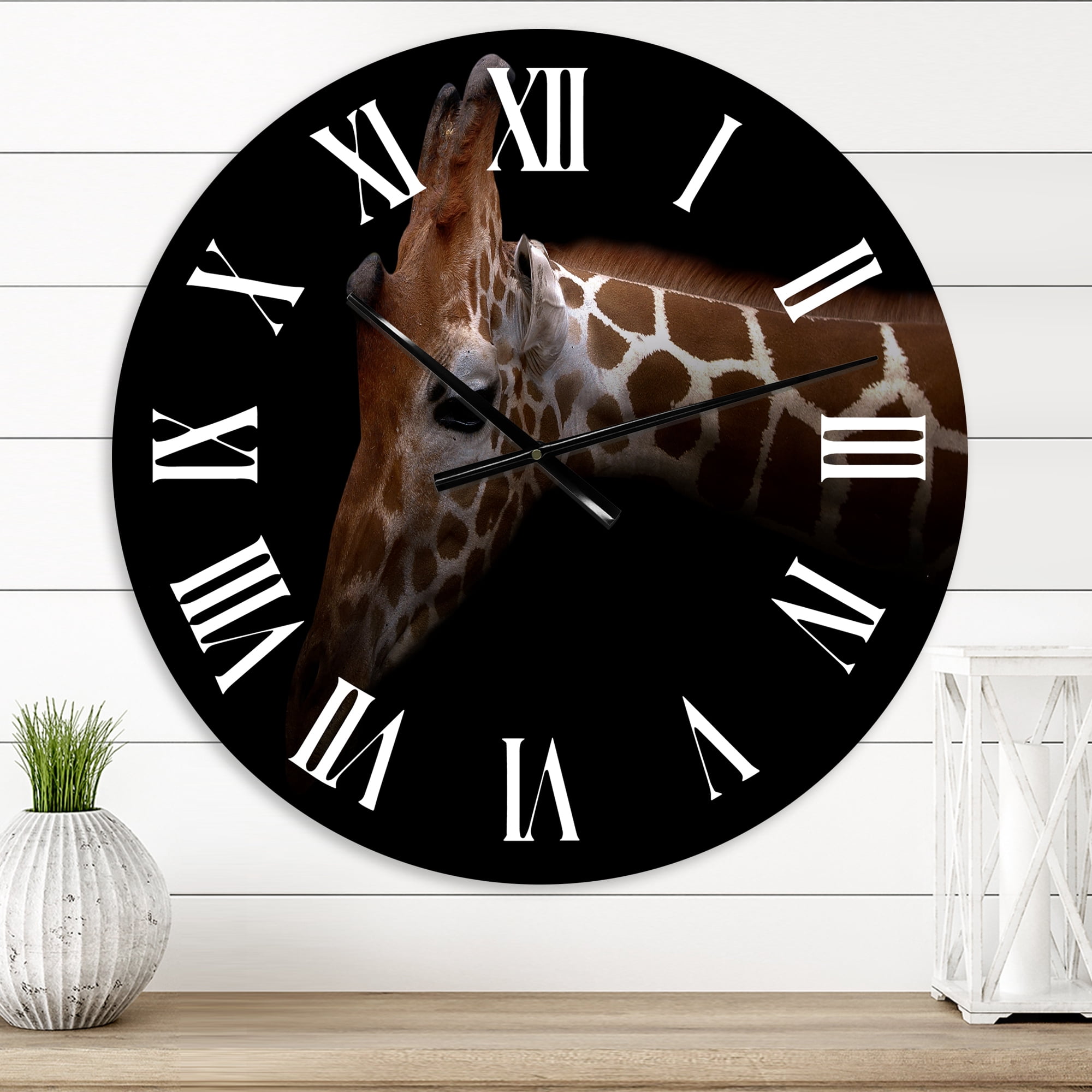 Designart 1 in Quartz Farmhouse Wall Clock