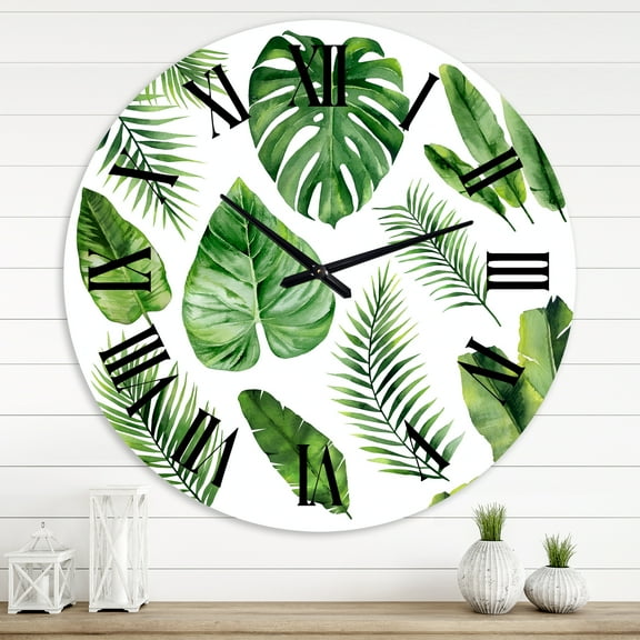 Designart 1 in Quartz Farmhouse Wall Clock