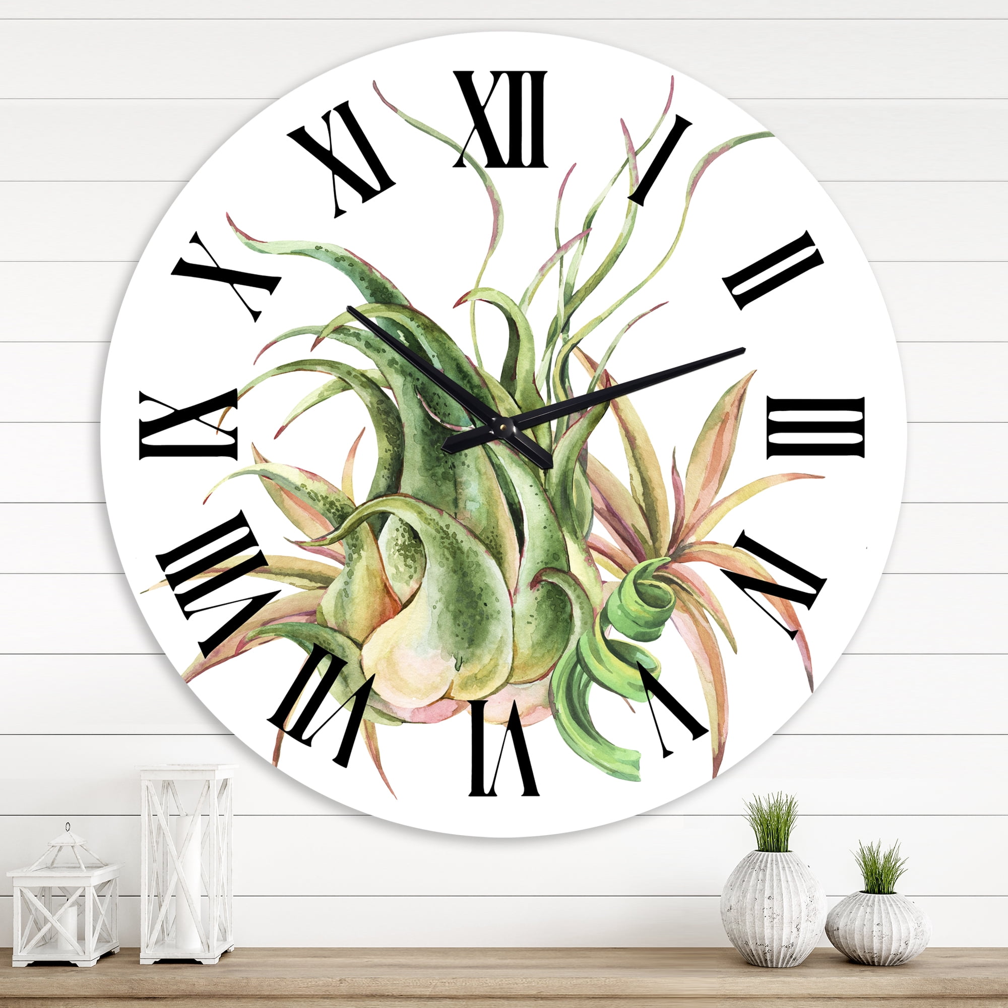Designart 1 in Quartz Farmhouse Wall Clock