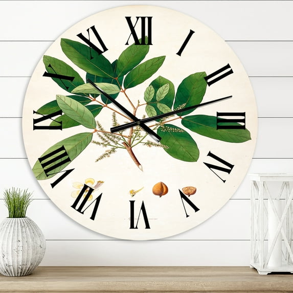 Designart 1 in Quartz Farmhouse Wall Clock