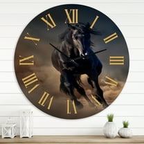 Designart 1 in Quartz Farmhouse Wall Clock