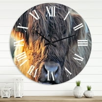 Designart 1 in Quartz Farmhouse Wall Clock