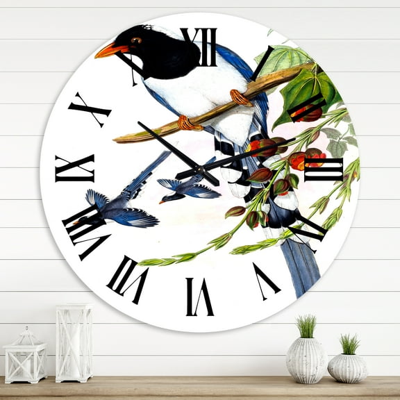 Designart 1 in Quartz Farmhouse Wall Clock