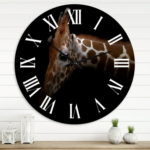 Designart 1 in Quartz Farmhouse Wall Clock