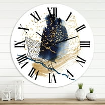 Designart 1 in Quartz Farmhouse Wall Clock