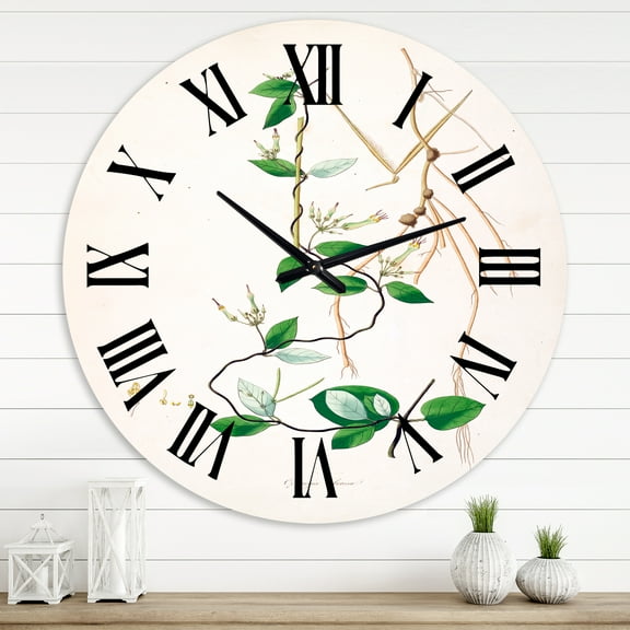 Designart 1 in Quartz Farmhouse Wall Clock