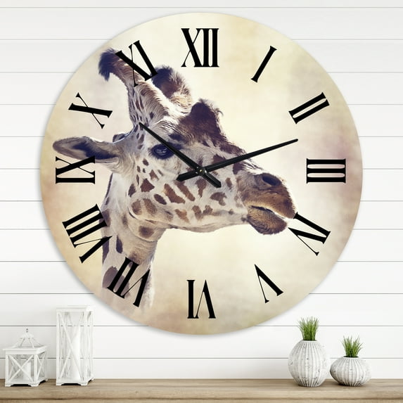 Designart 1 in Quartz Farmhouse Wall Clock
