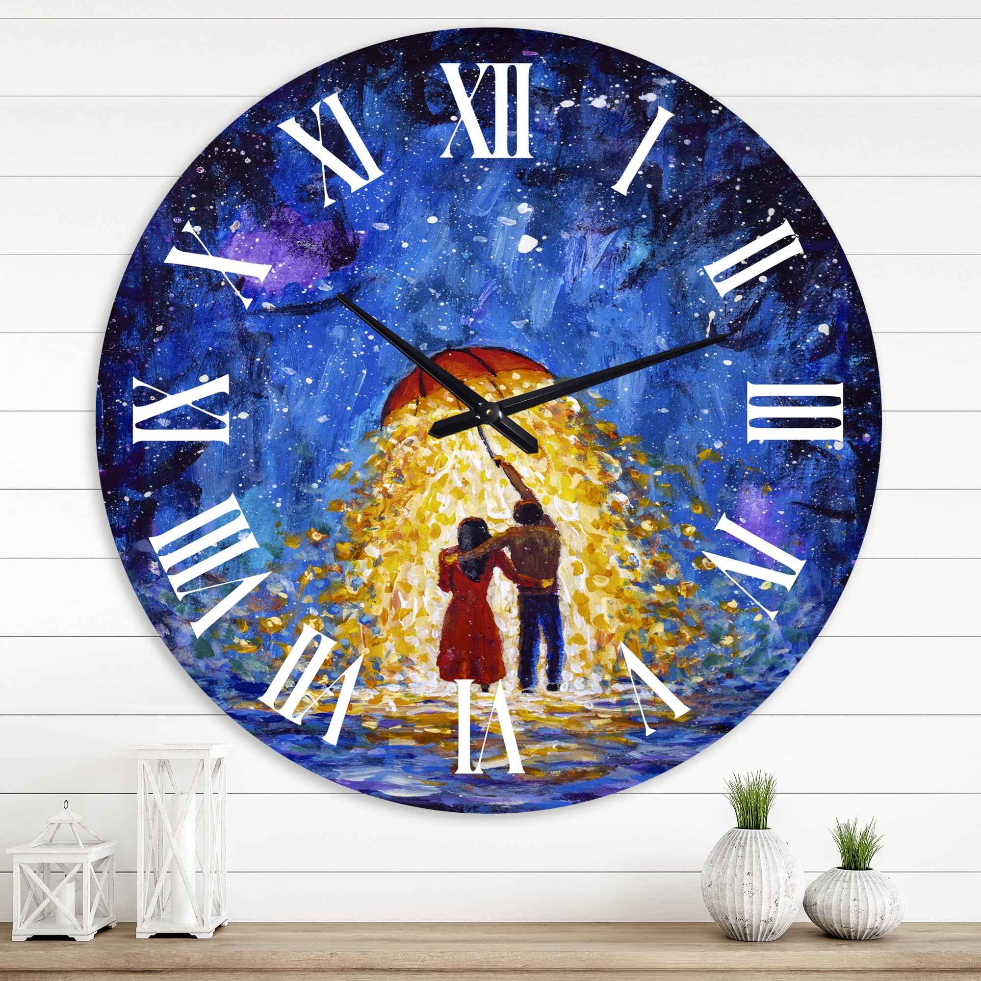 Designart 1 in Quartz French/Country Wall Clock