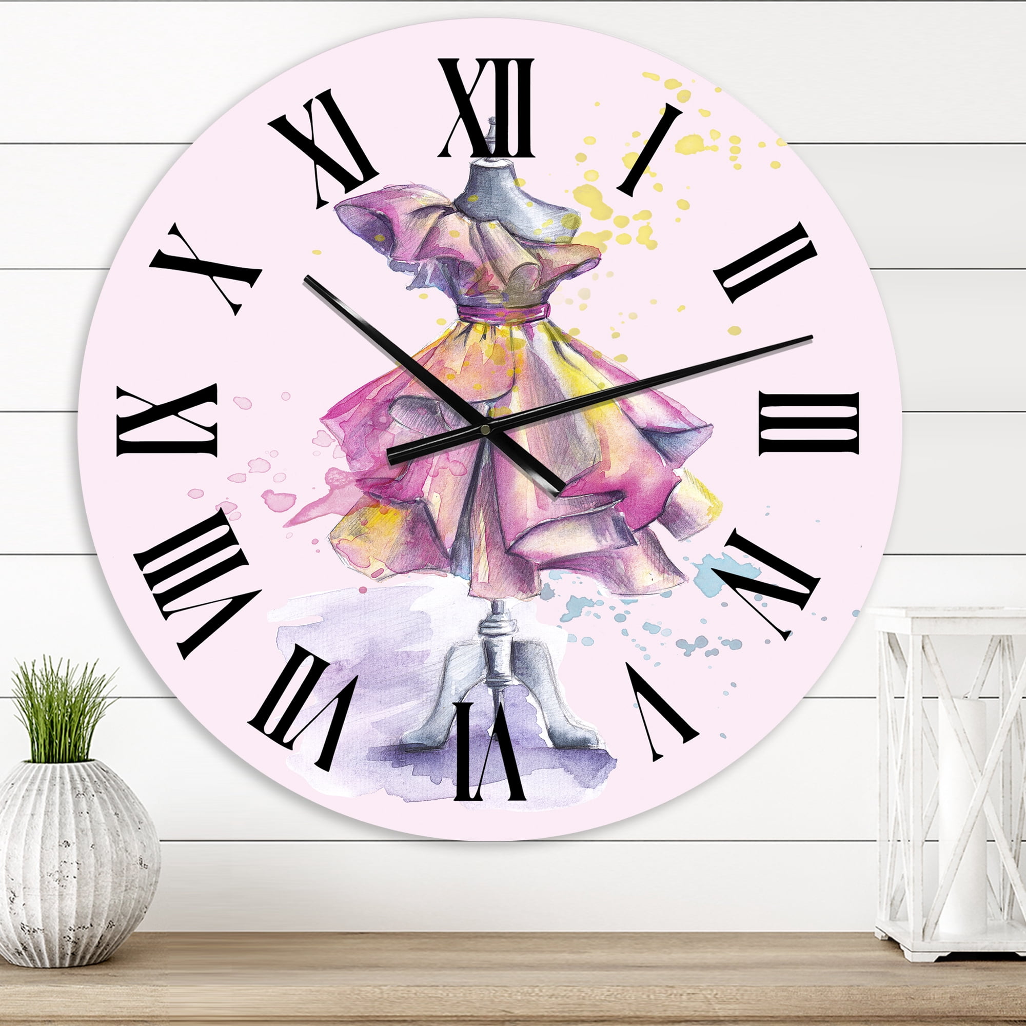 Designart 1 in Quartz French/Country Wall Clock