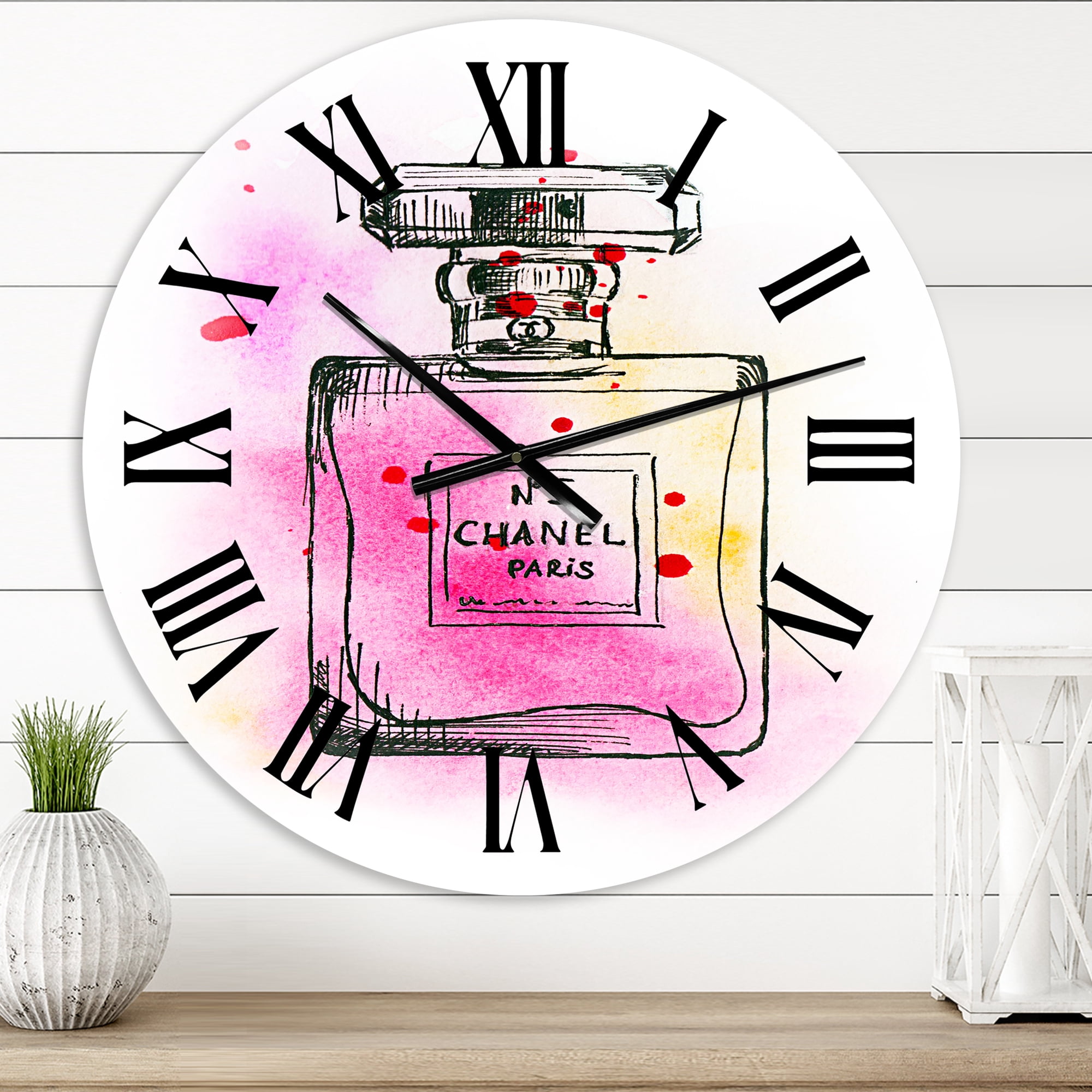 Designart 1 in Quartz French/Country Wall Clock