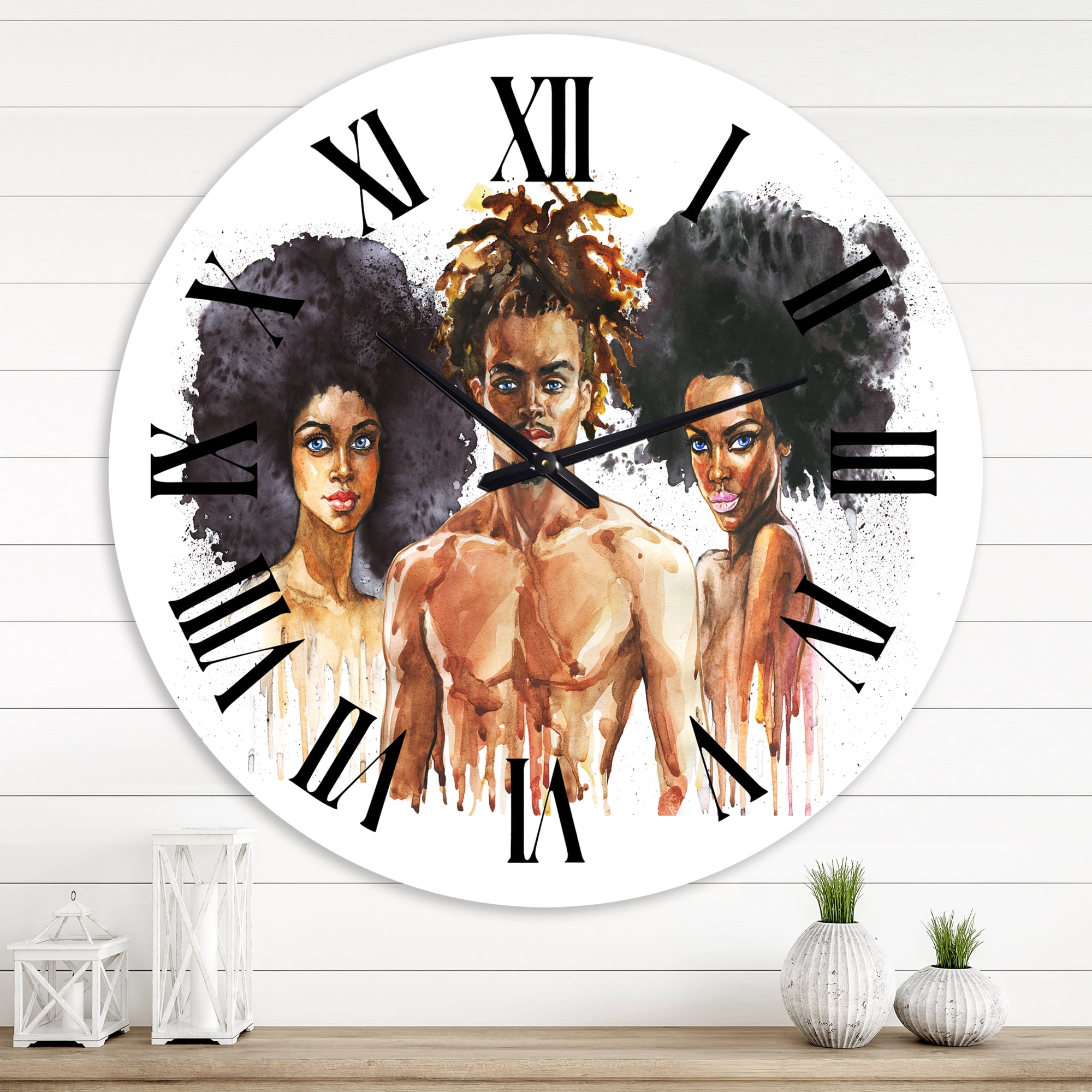 Designart 1 in Quartz Glam Wall Clock