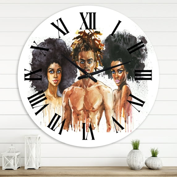 Designart 1 in Quartz Glam Wall Clock