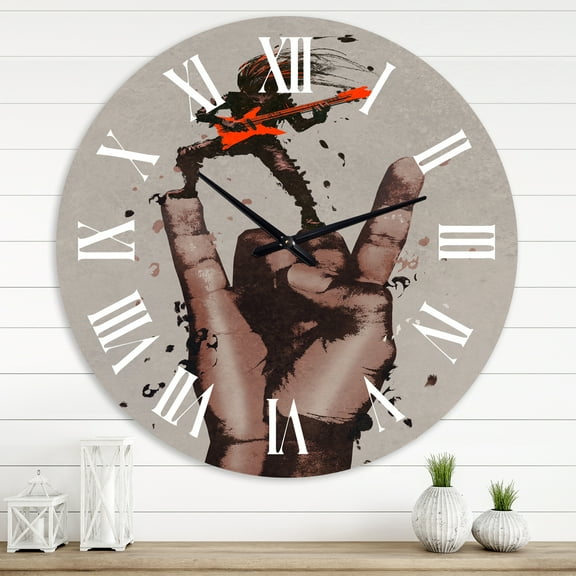 Designart 1 in Quartz Modern/Contemporary Wall Clock