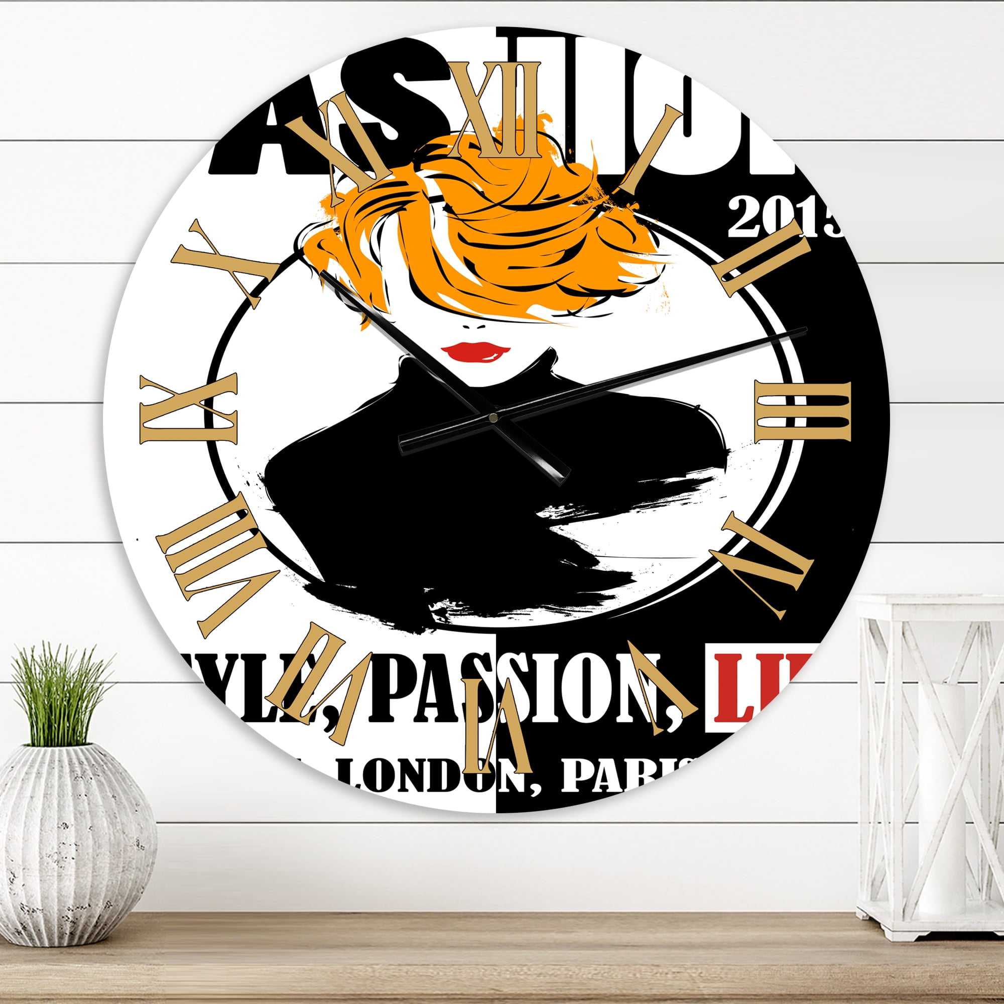 Designart 1 in Quartz Modern/Contemporary Wall Clock