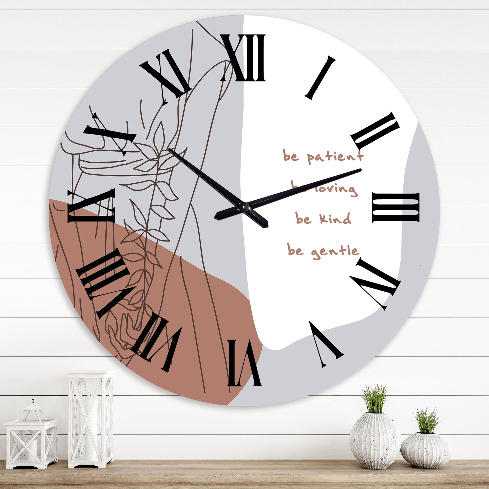 Designart 1 in Quartz Modern/Contemporary Wall Clock