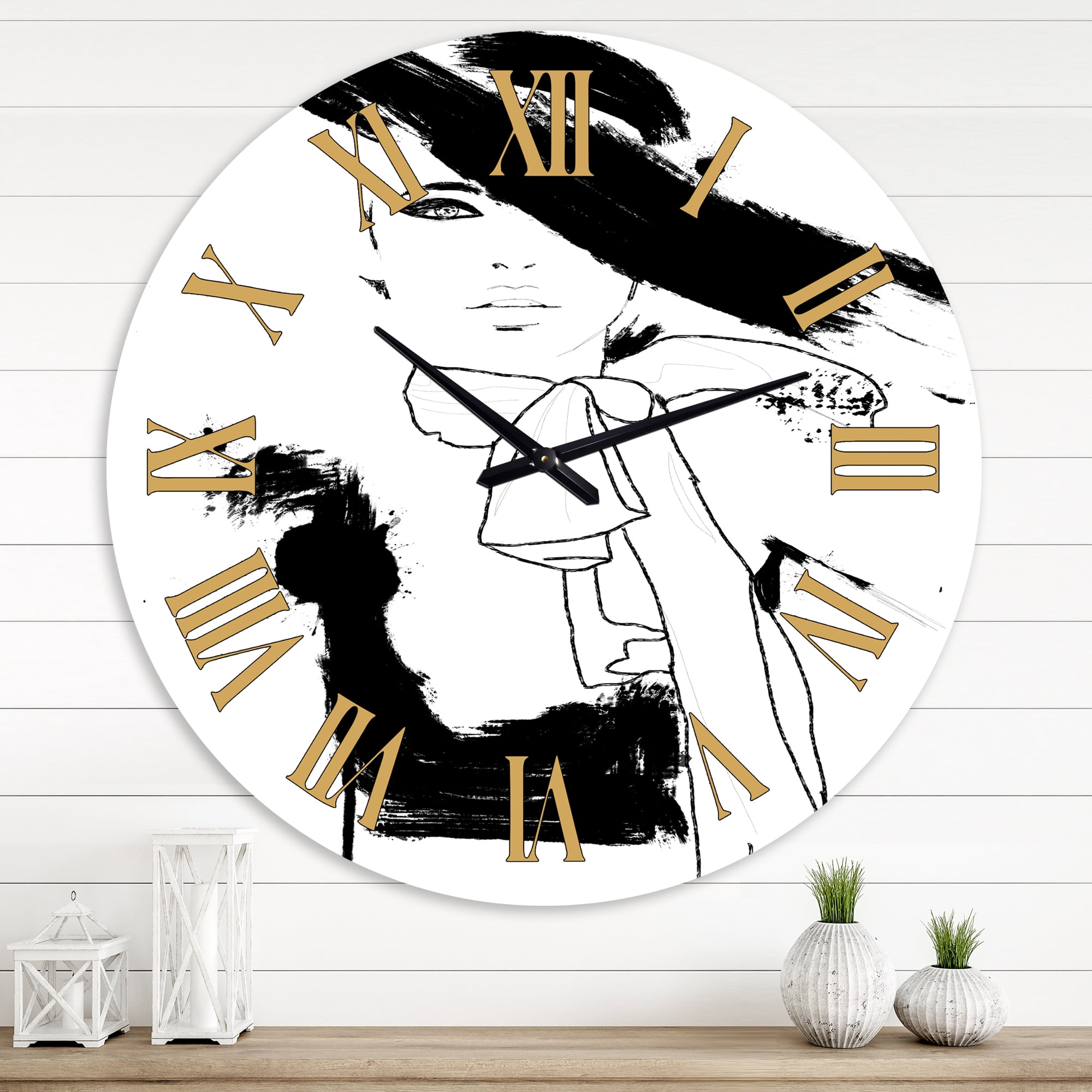 Designart 1 in Quartz Modern/Contemporary Wall Clock