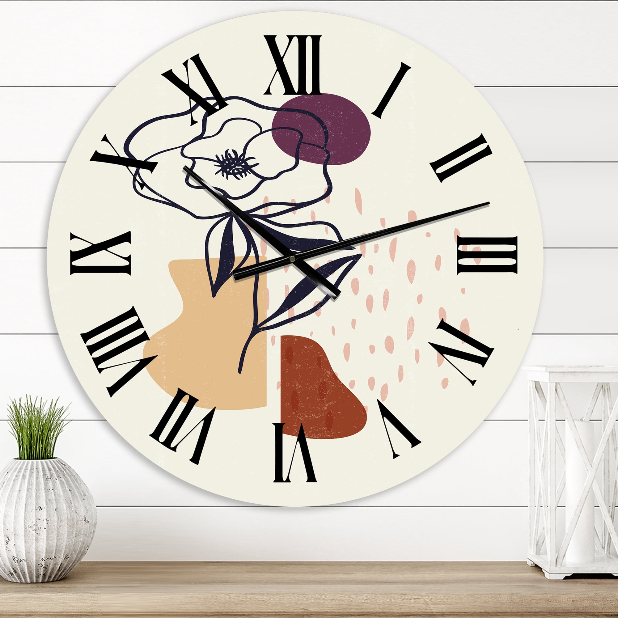 Designart 1 in Quartz Modern/Contemporary Wall Clock