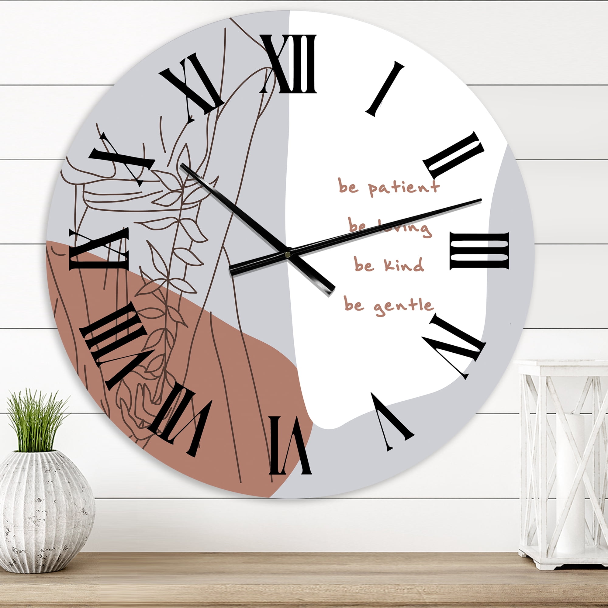Designart 1 in Quartz Modern/Contemporary Wall Clock