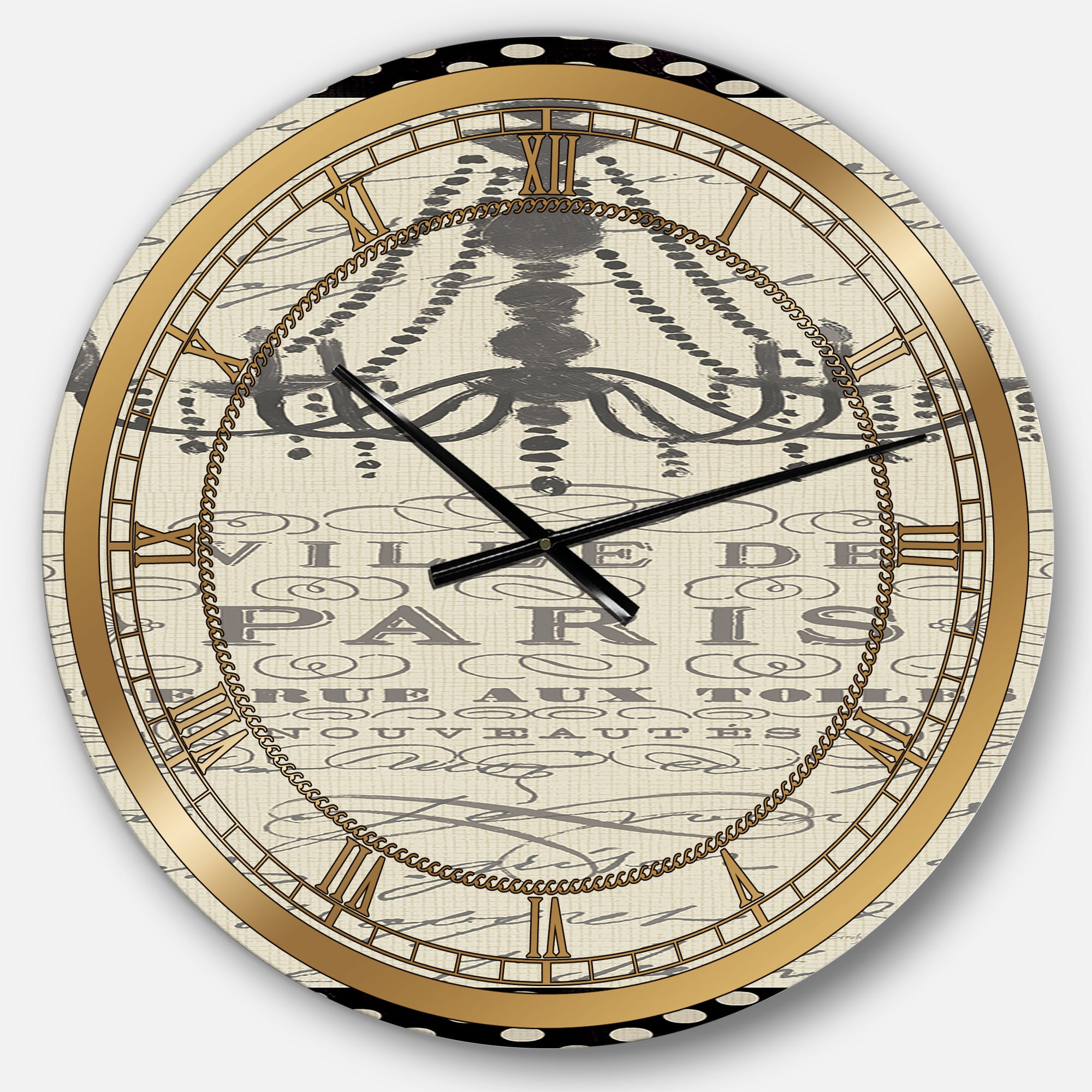 Designart 1 in Quartz Modern Wall Clock