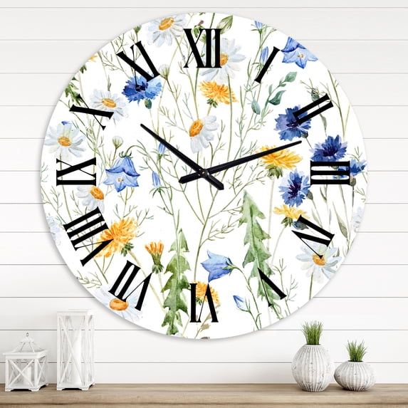 Designart 1 in Quartz Modern and Contemporary Wall Clock