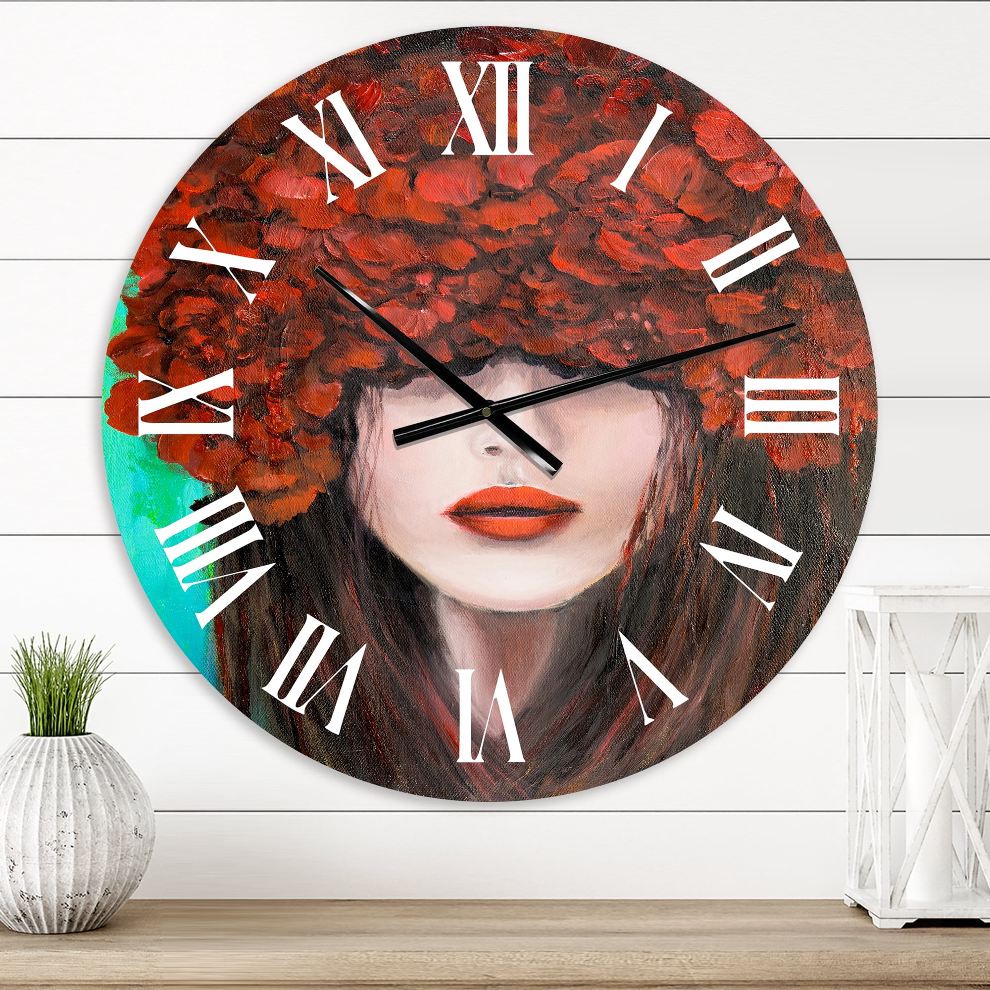 Designart 1 in Quartz Modern and Contemporary Wall Clock