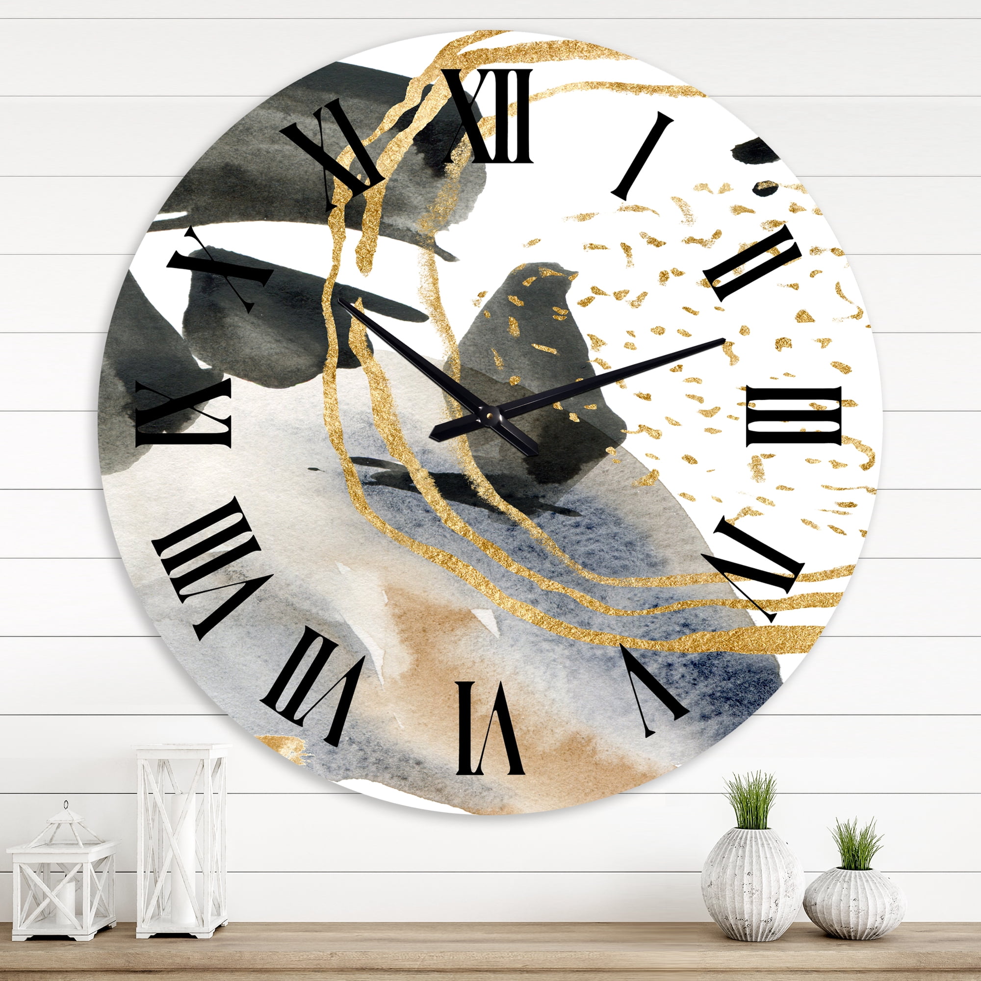 Designart 1 in Quartz Modern and Contemporary Wall Clock