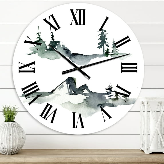 Designart 1 in Quartz Modern and Contemporary Wall Clock