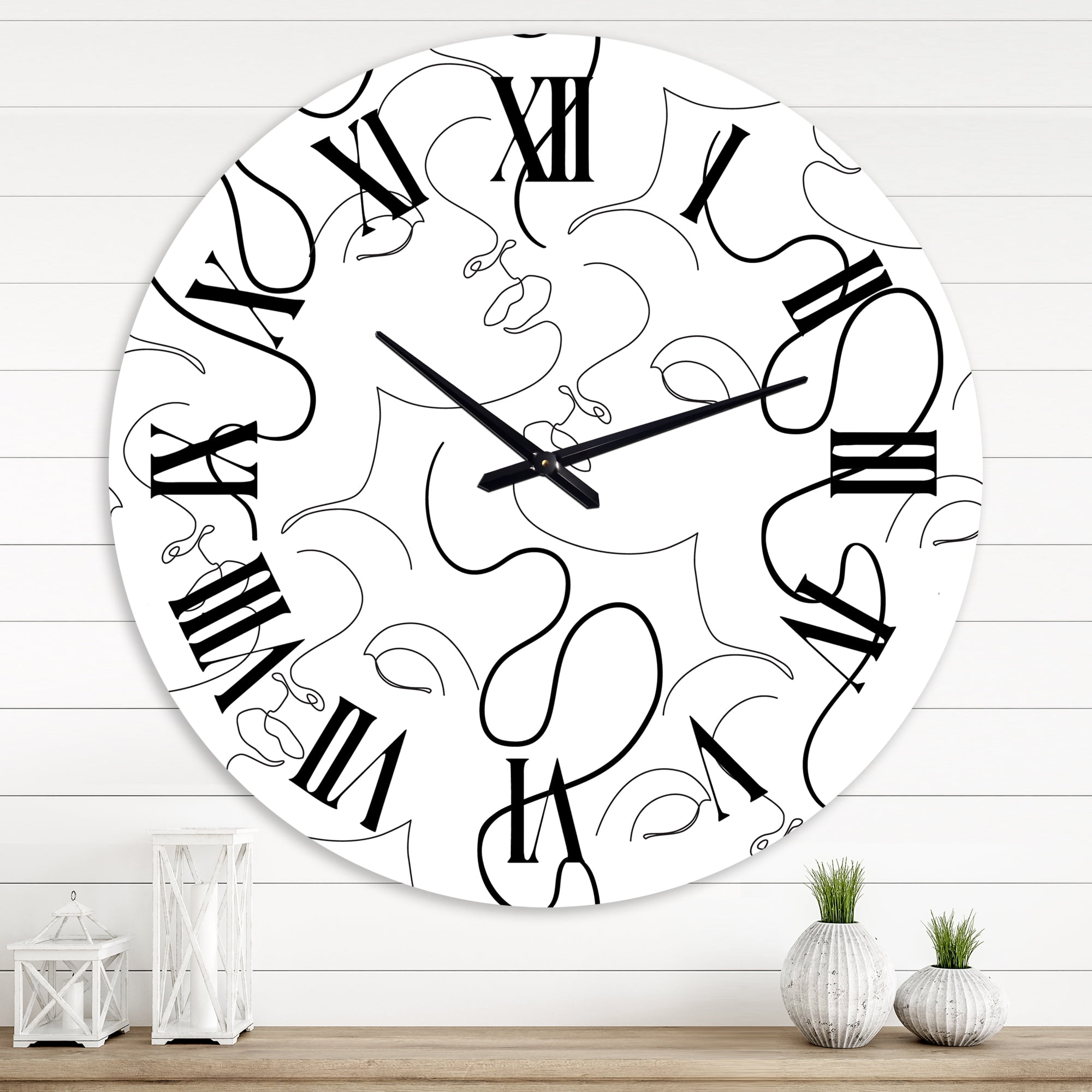 Designart 1 in Quartz Modern and Contemporary Wall Clock