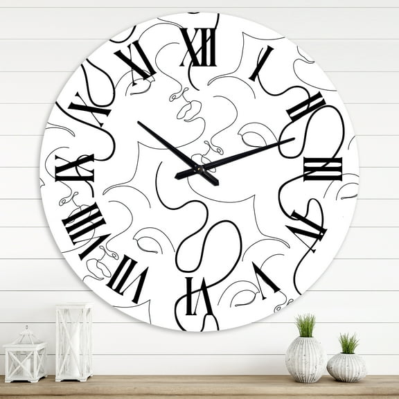 Designart 1 in Quartz Modern and Contemporary Wall Clock