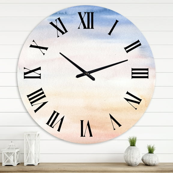 Designart 1 in Quartz Modern and Contemporary Wall Clock
