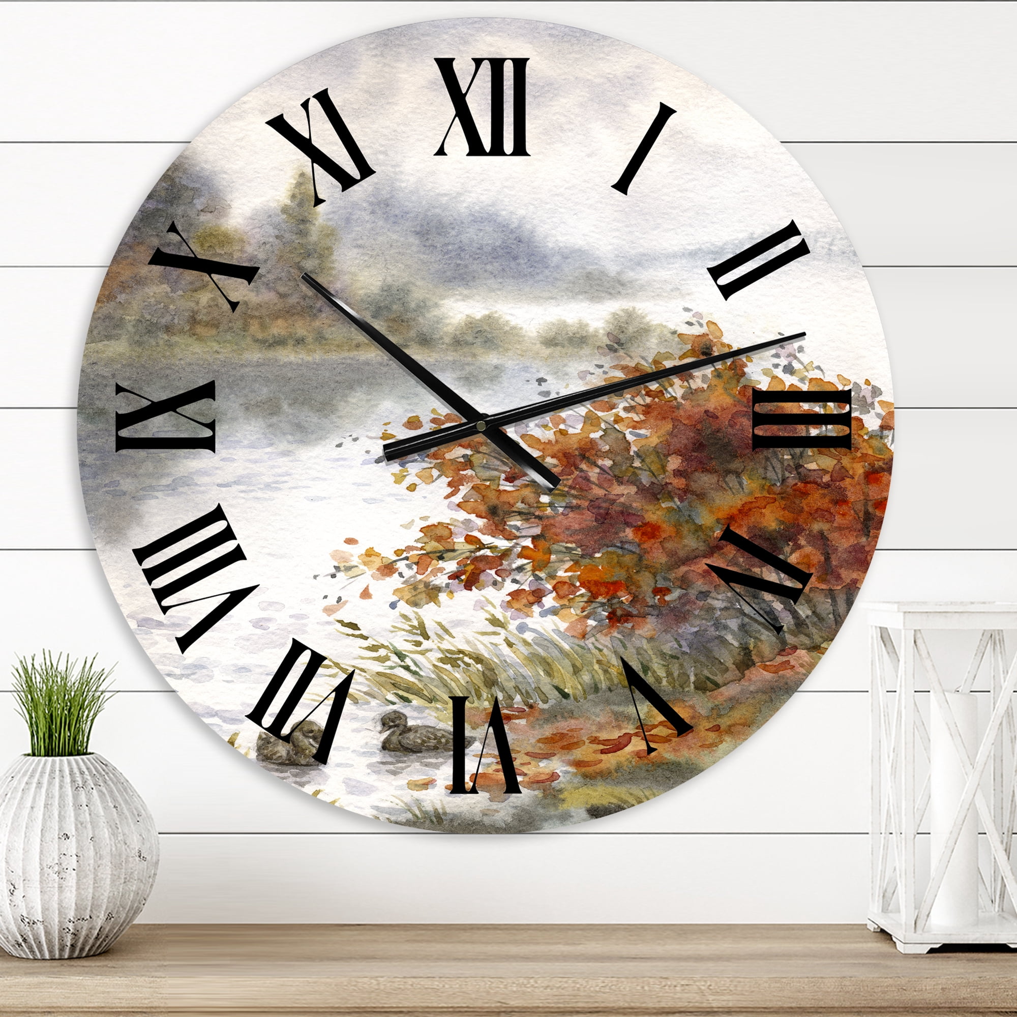 Designart 1 in Quartz Traditional Wall Clock
