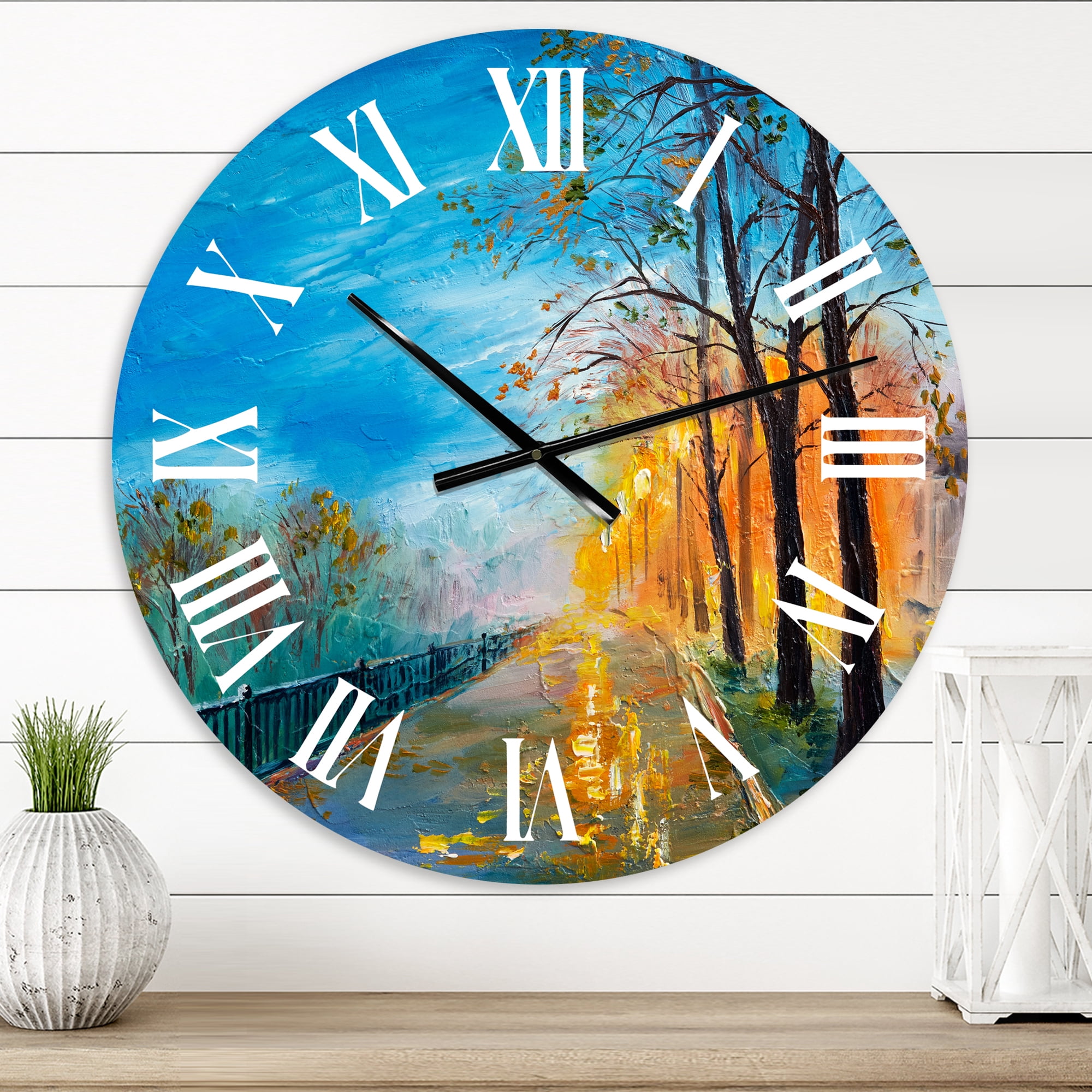 Designart 1 in Quartz Traditional Wall Clock