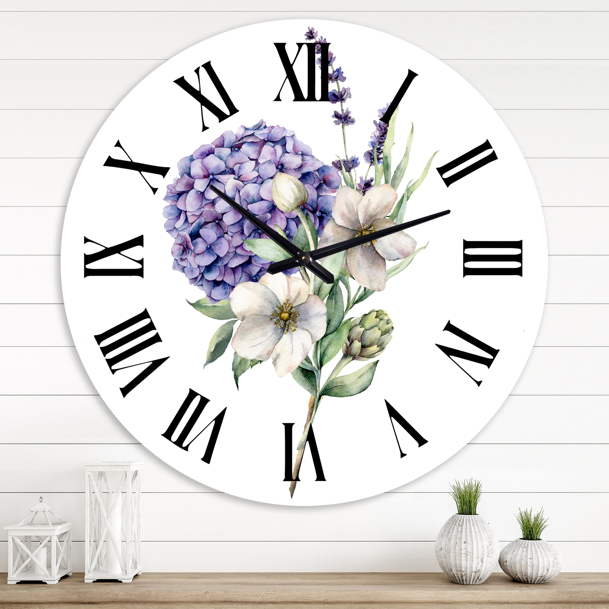 Designart 1 in Quartz Traditional Wall Clock