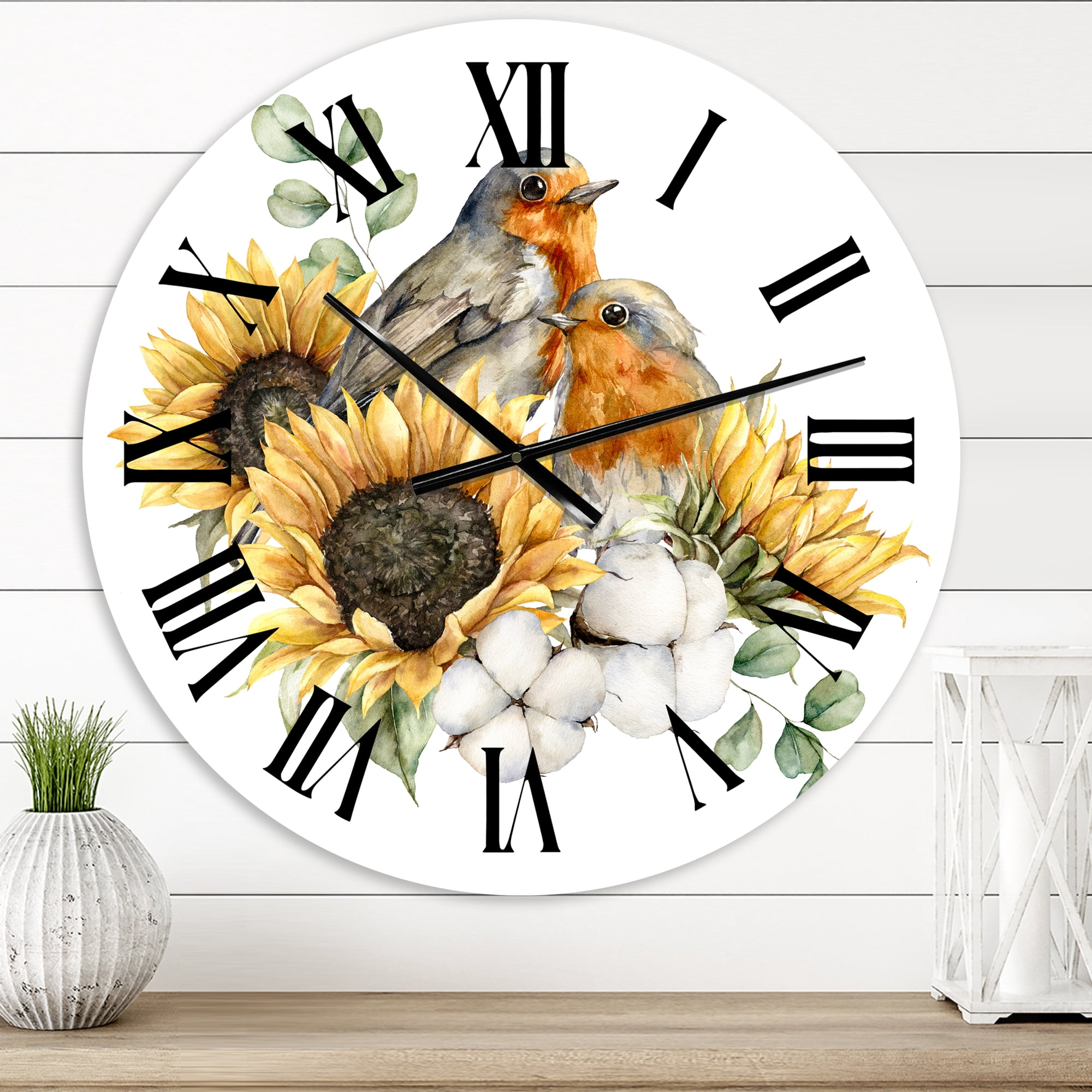 Designart 1 in Quartz Traditional Wall Clock