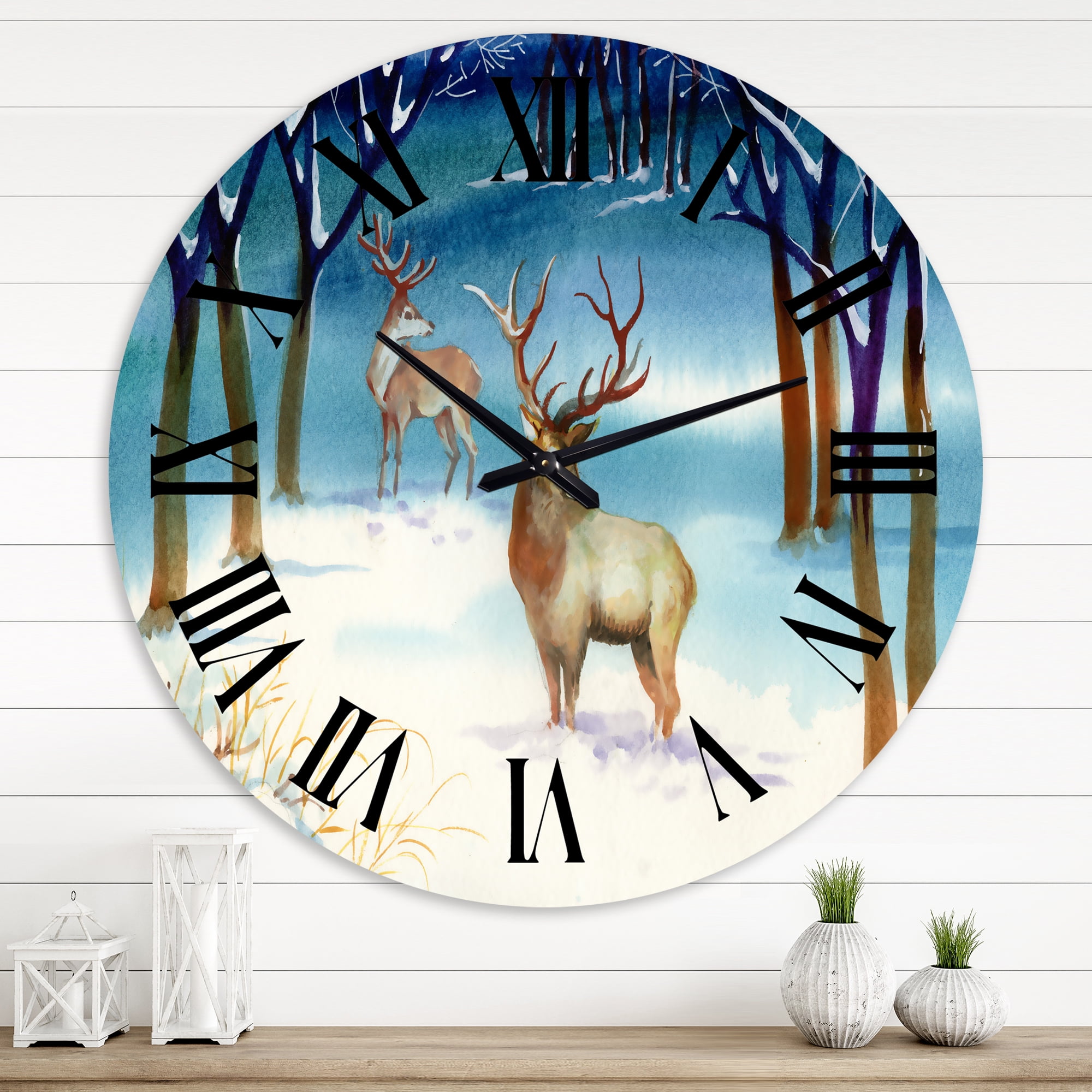 Designart 1 in Quartz Traditional Wall Clock
