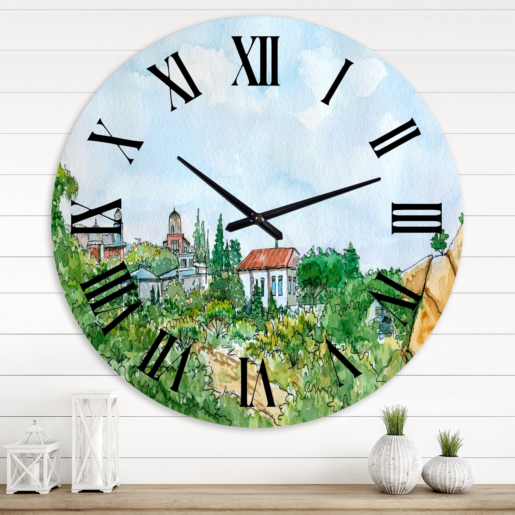 Designart 1 in Quartz Traditional Wall Clock
