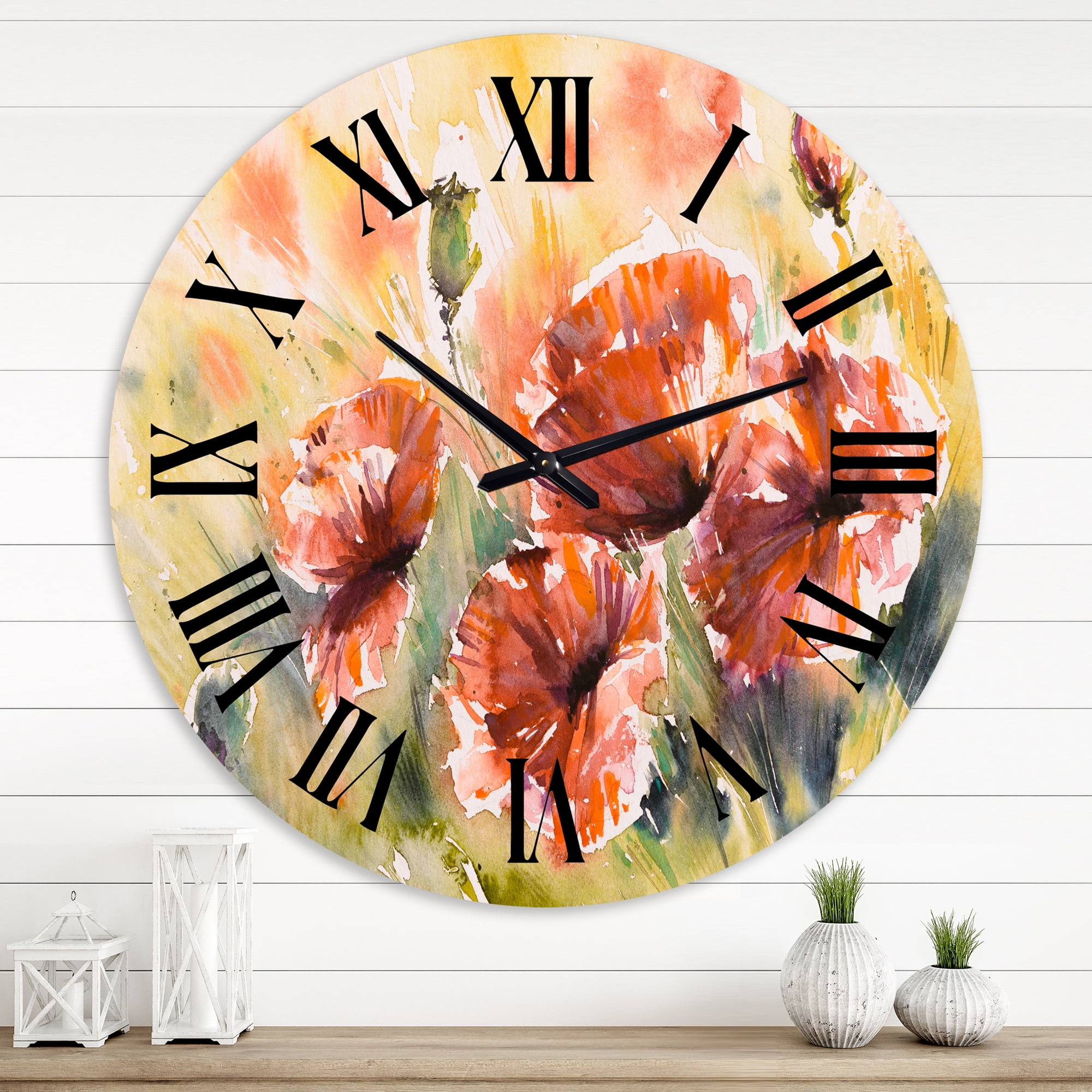 Designart 1 in Quartz Traditional Wall Clock