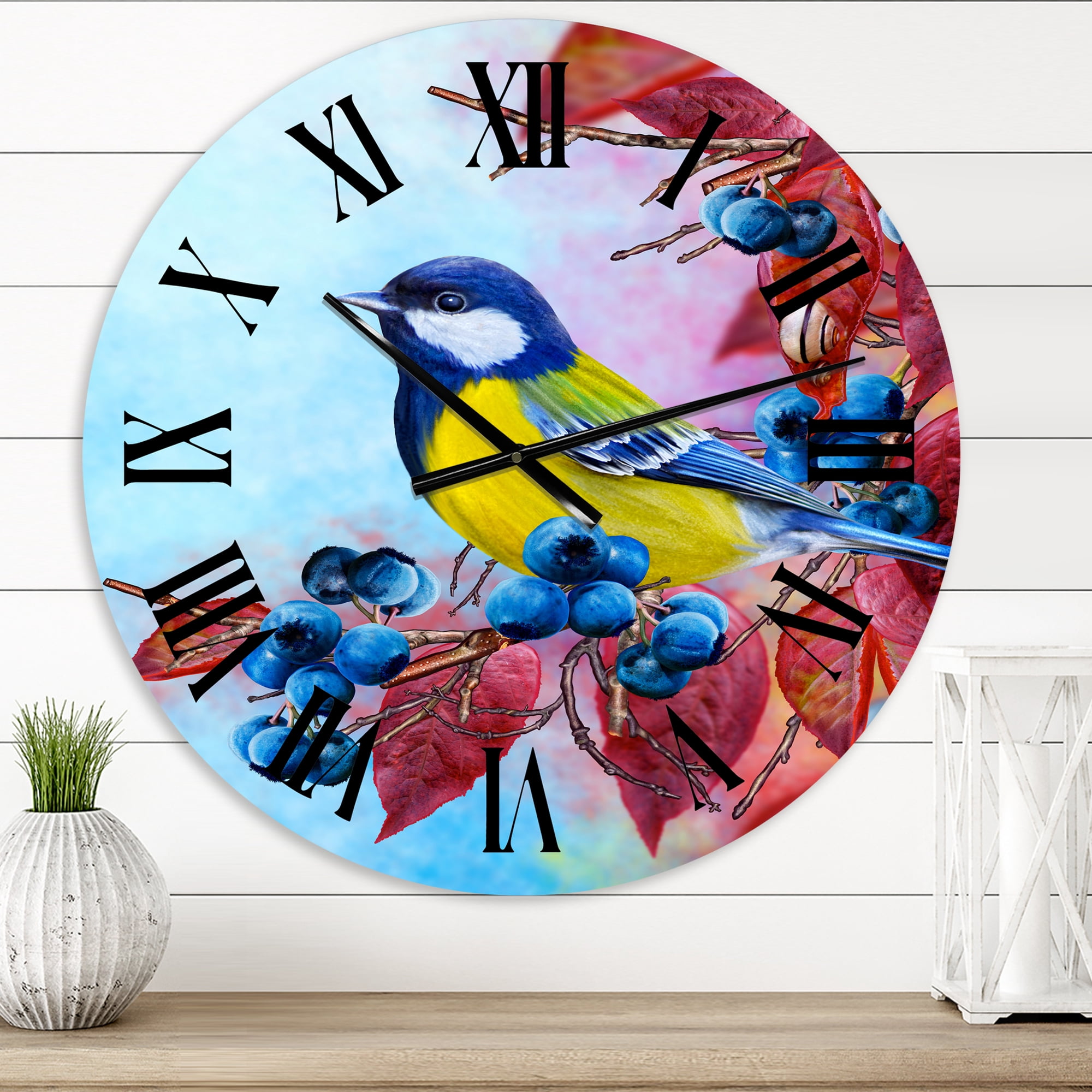 Designart 1 in Quartz Traditional Wall Clock
