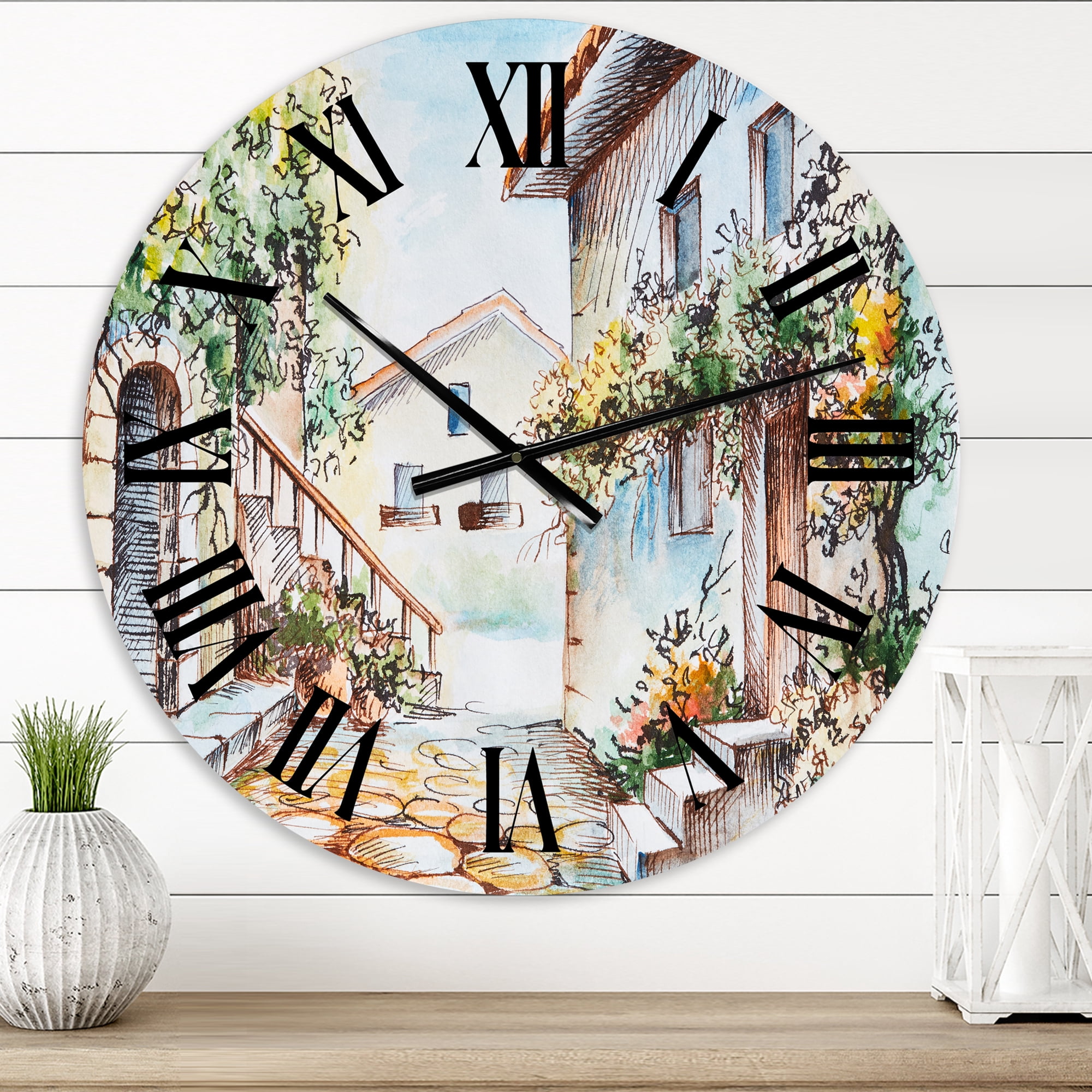 Designart 1 in Quartz Traditional Wall Clock