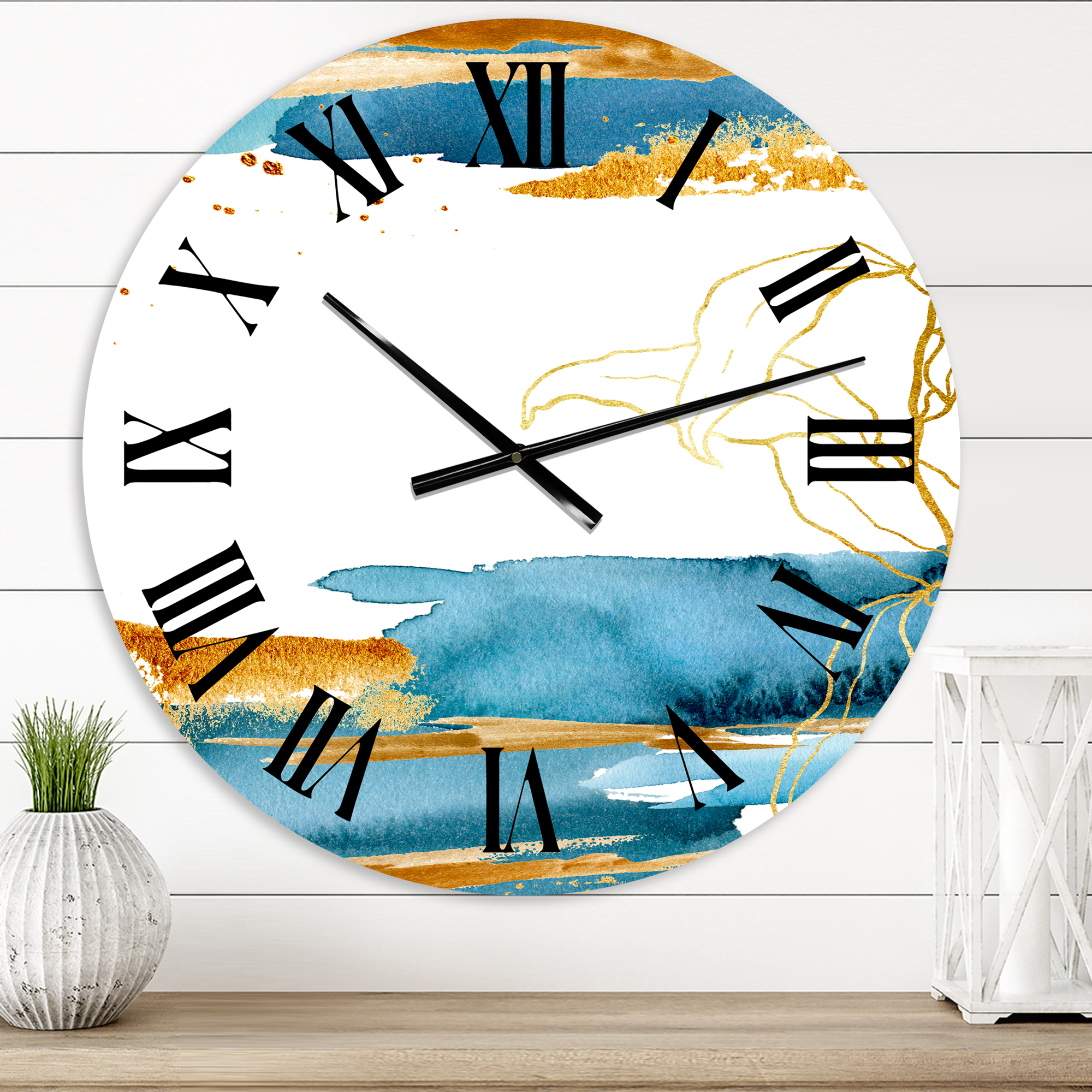 Designart 1 in Quartz Traditional Wall Clock