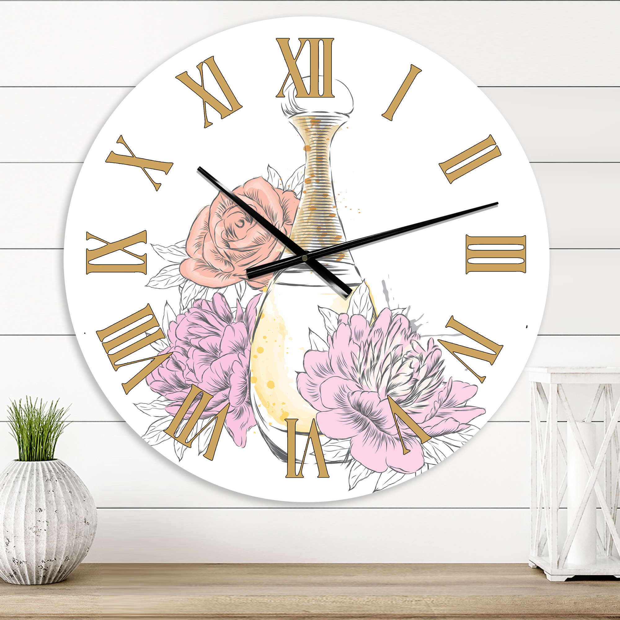 Designart 1 in Quartz Traditional Wall Clock