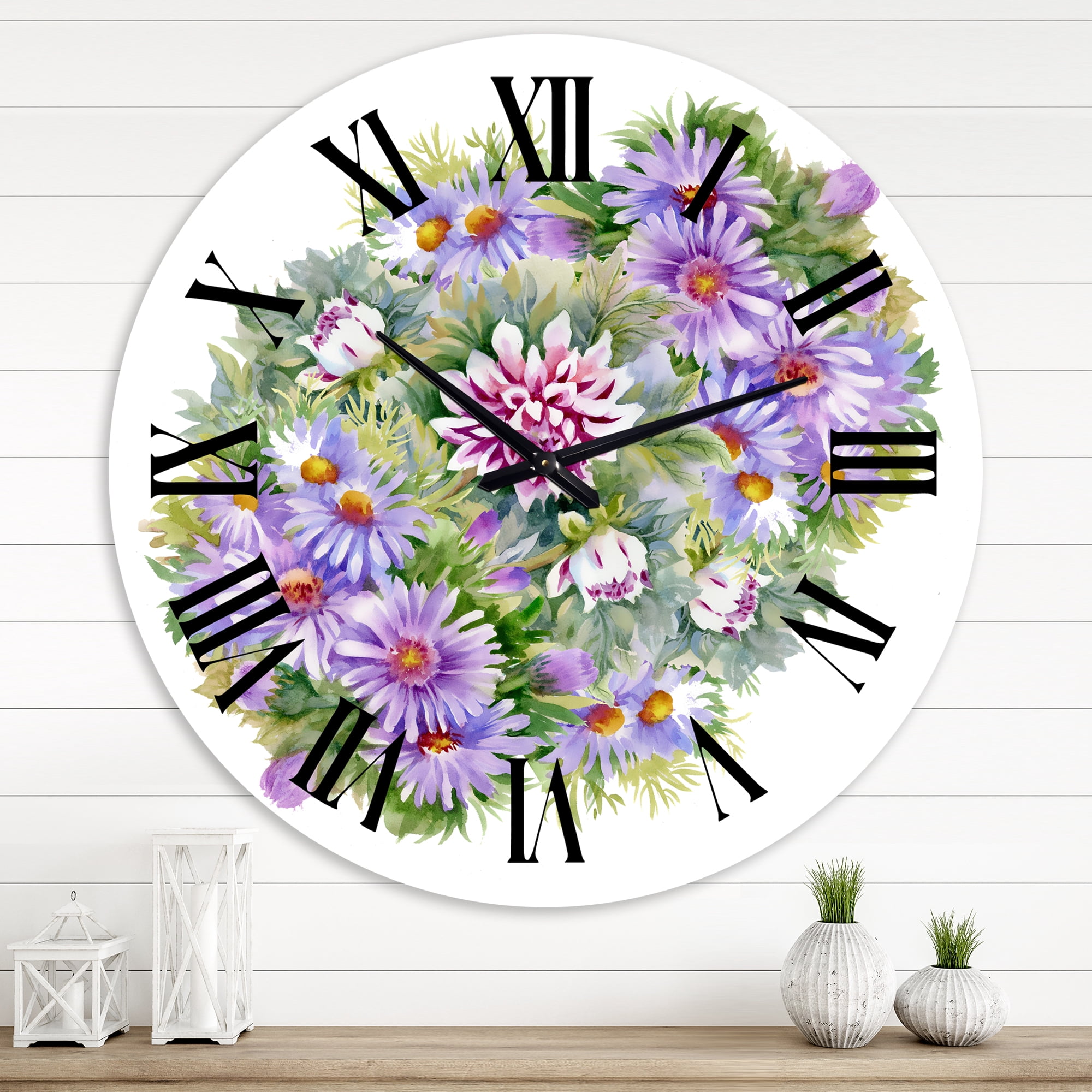 Designart 1 in Quartz Traditional Wall Clock