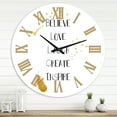 thumbnail image 1 of Designart 1 in Quartz Traditional Wall Clock, 1 of 5